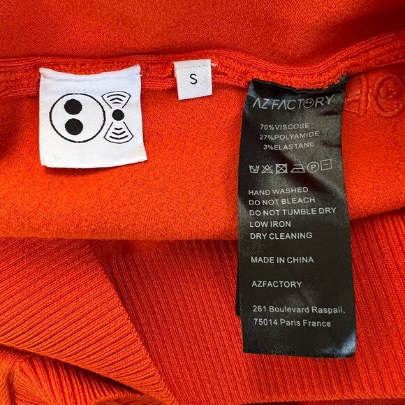 AZ FACTORY MyBody Stretch Knit Top Short Sleeve Athleisure Athletic Fitted Shirt - Picture 6 of 13